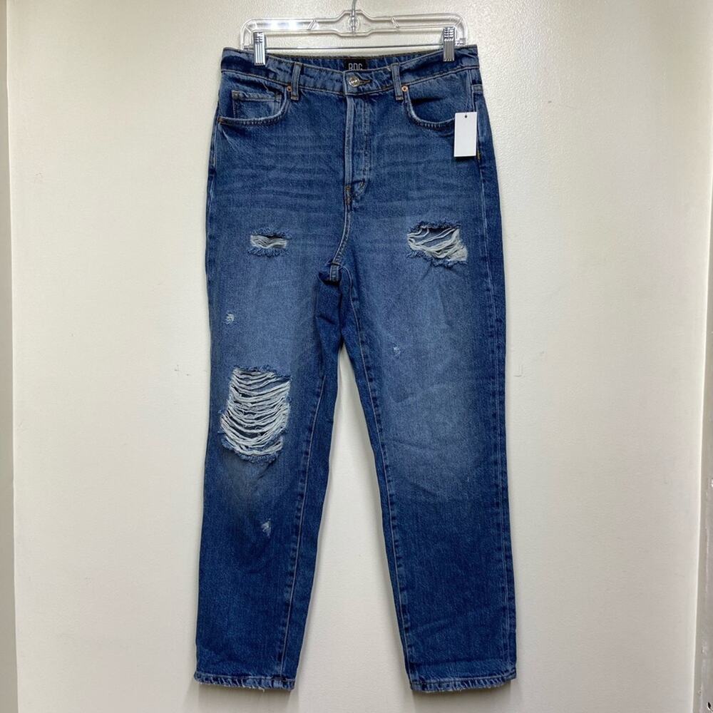 Urban Outfitters Distressed Slim Straight Jeans 30 NEW Button Fly